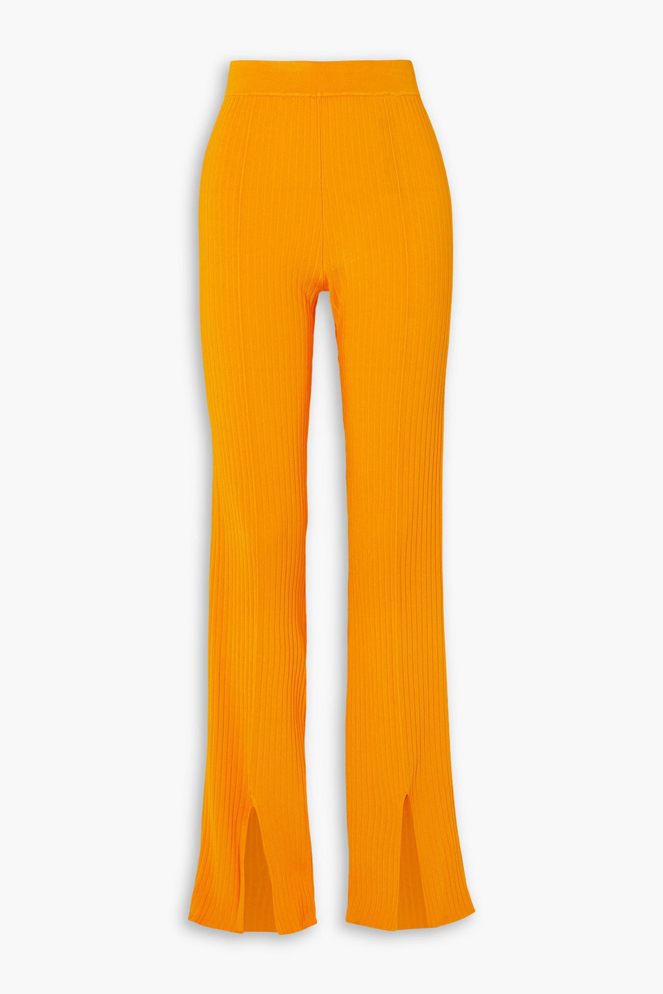 Lette ribbed-knit flared pants