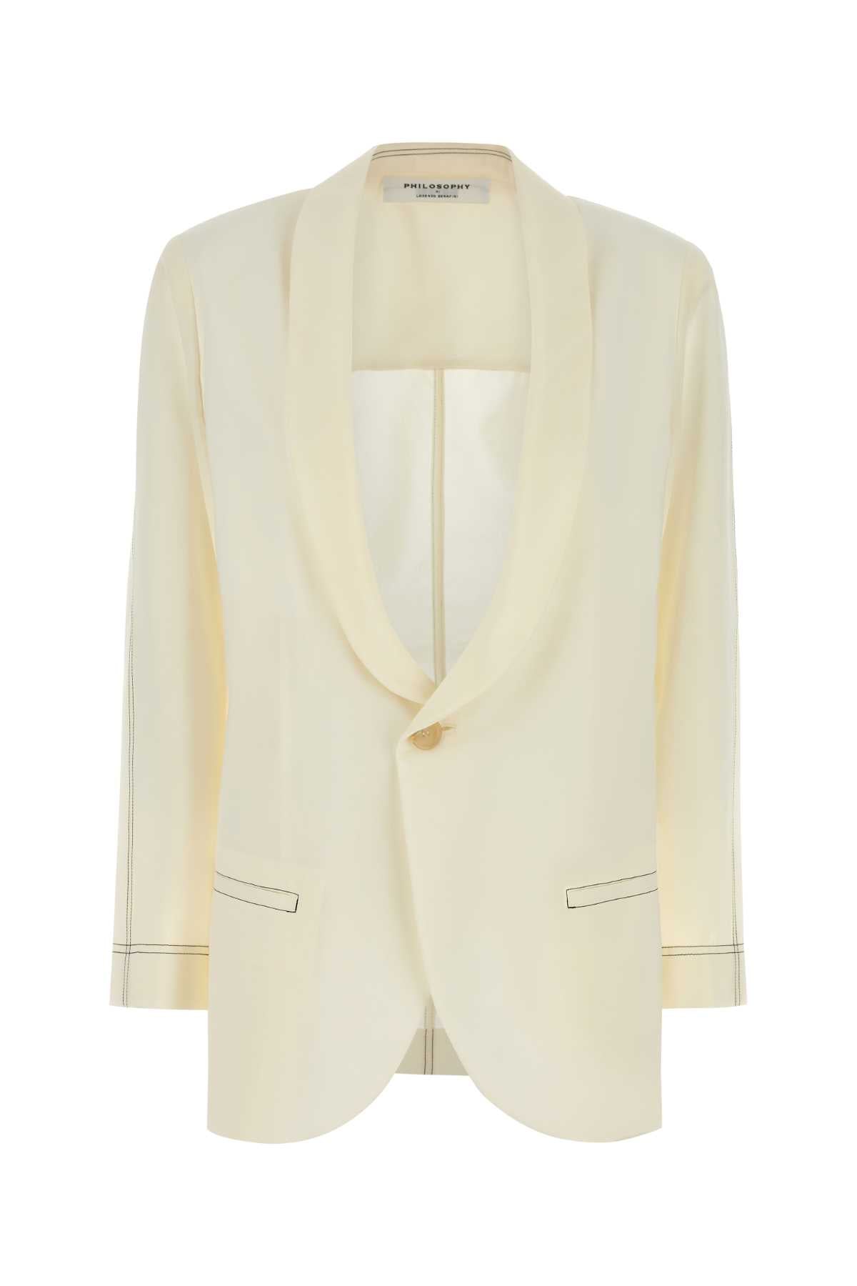 Etamine Blazer — Ivory