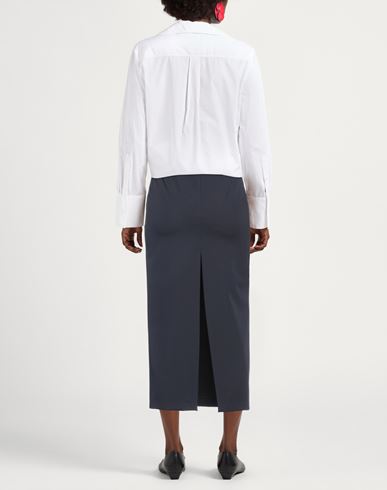 Woman Midi skirt Midnight blue Size 4 Polyester, Viscose, Elastane