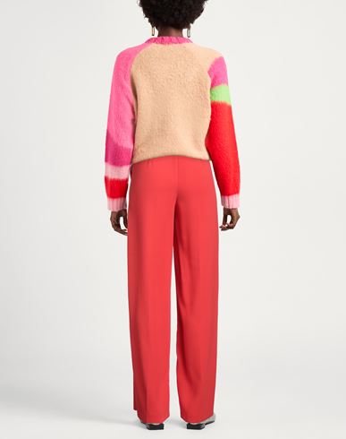 Woman Pants Tomato red Size 10 Polyester