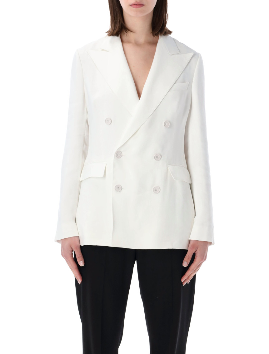 Ralph Lauren - grove double breasted ramie blazer tailoring