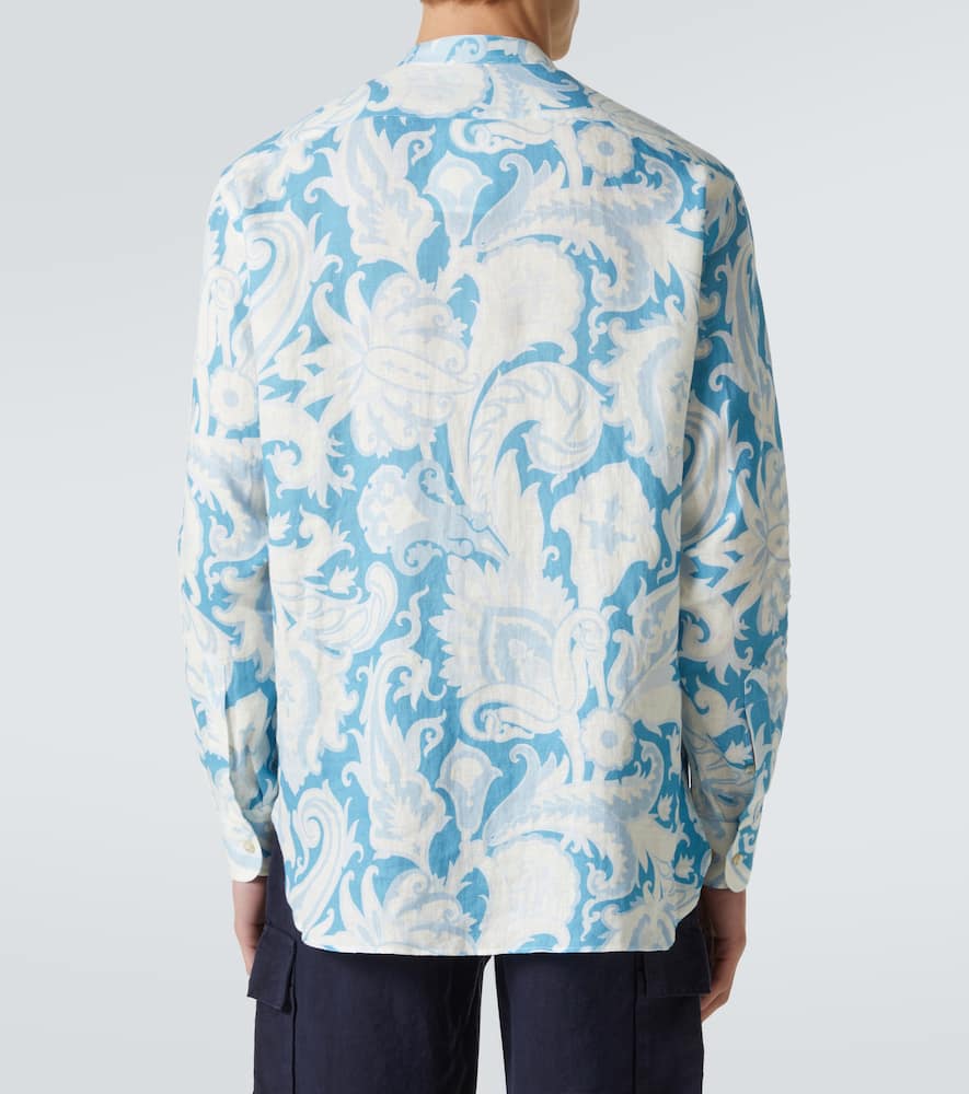 Floral linen shirt