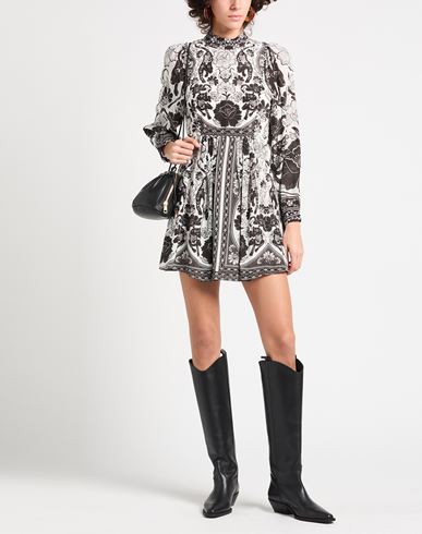 Woman Mini dress Black Size L Viscose
