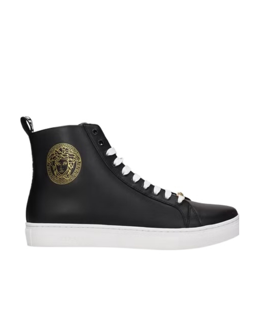 High-top round-head casual sneakers
