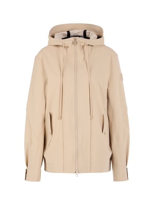 Marc Cain Lightweight outdoor jacket with hood, brown, 34 N