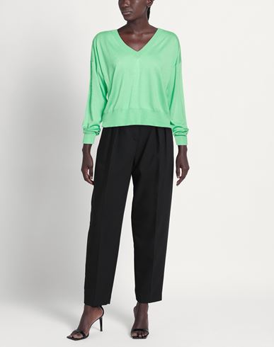 Woman Sweater Green Size 2 Silk, Cashmere