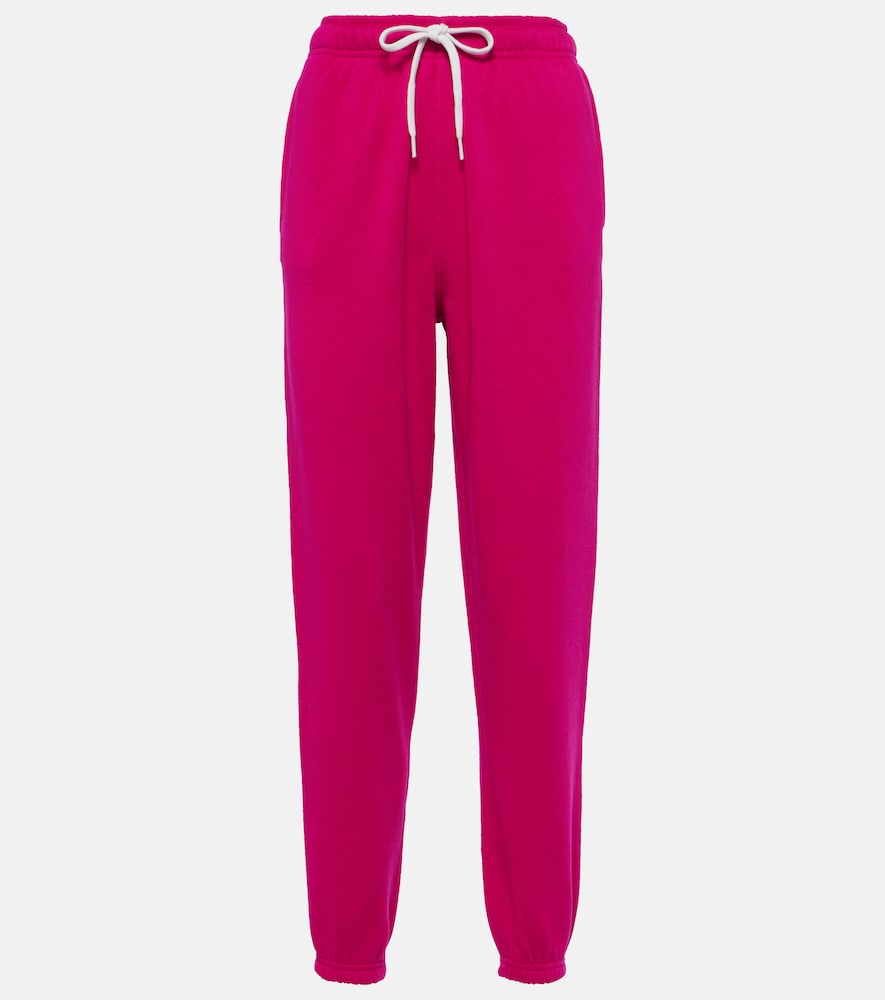 Cotton-blend jersey sweatpants