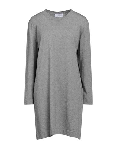Soallure Woman Mini dress Grey Size M Viscose, Polyester, Polyamide