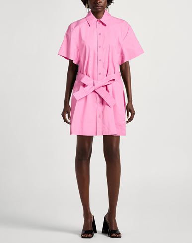 Woman Shirt Pink Size 6 Cotton, Elastane