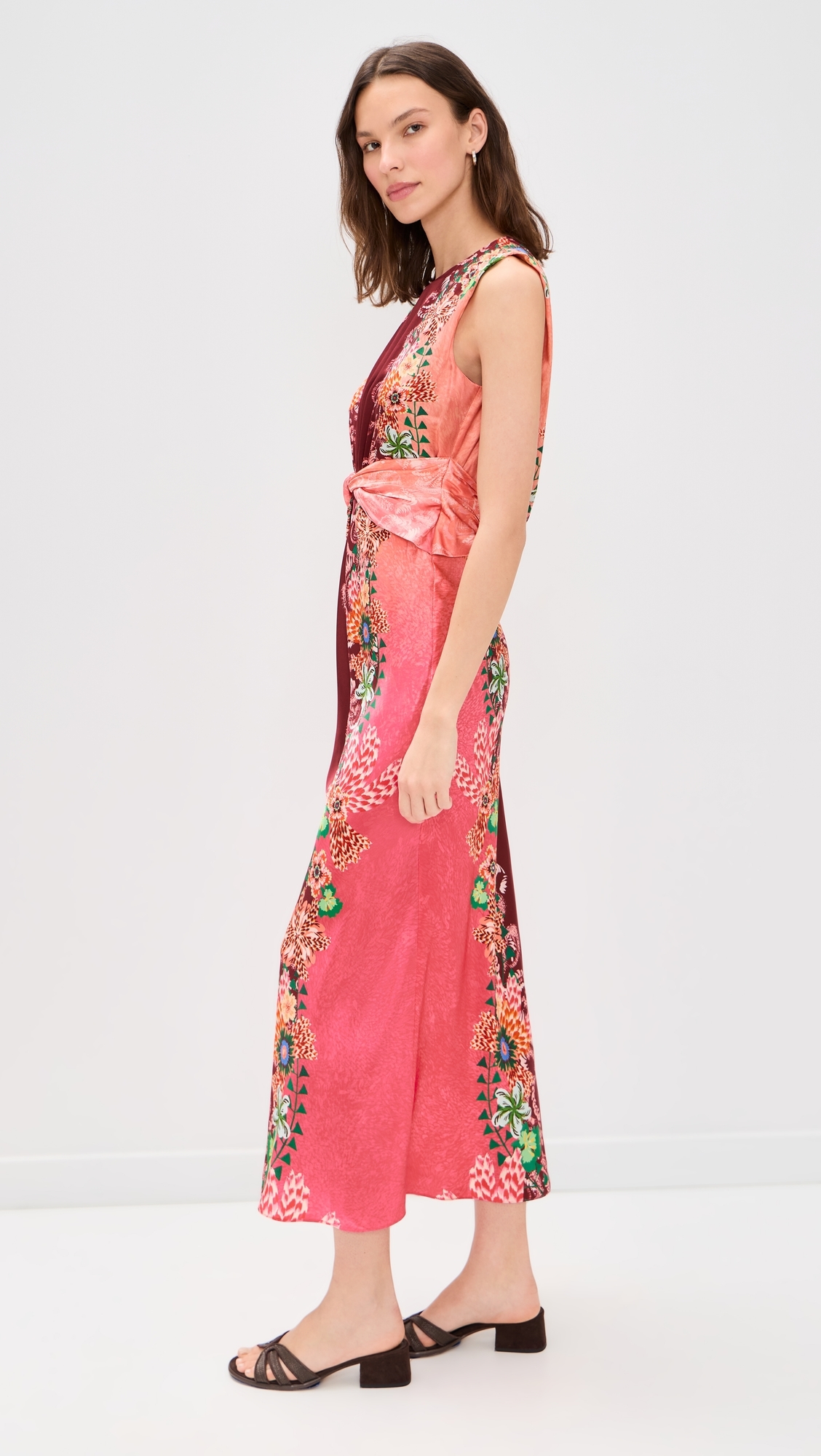 Gwen Dress Fiori Border Plmt