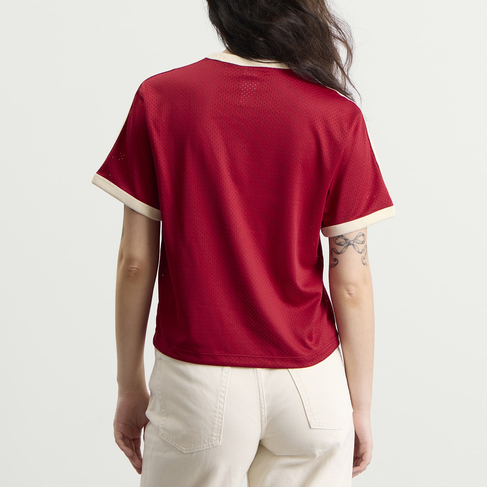 Women's Mesh T-Shirt Team Victory Red/Warm Vanilla