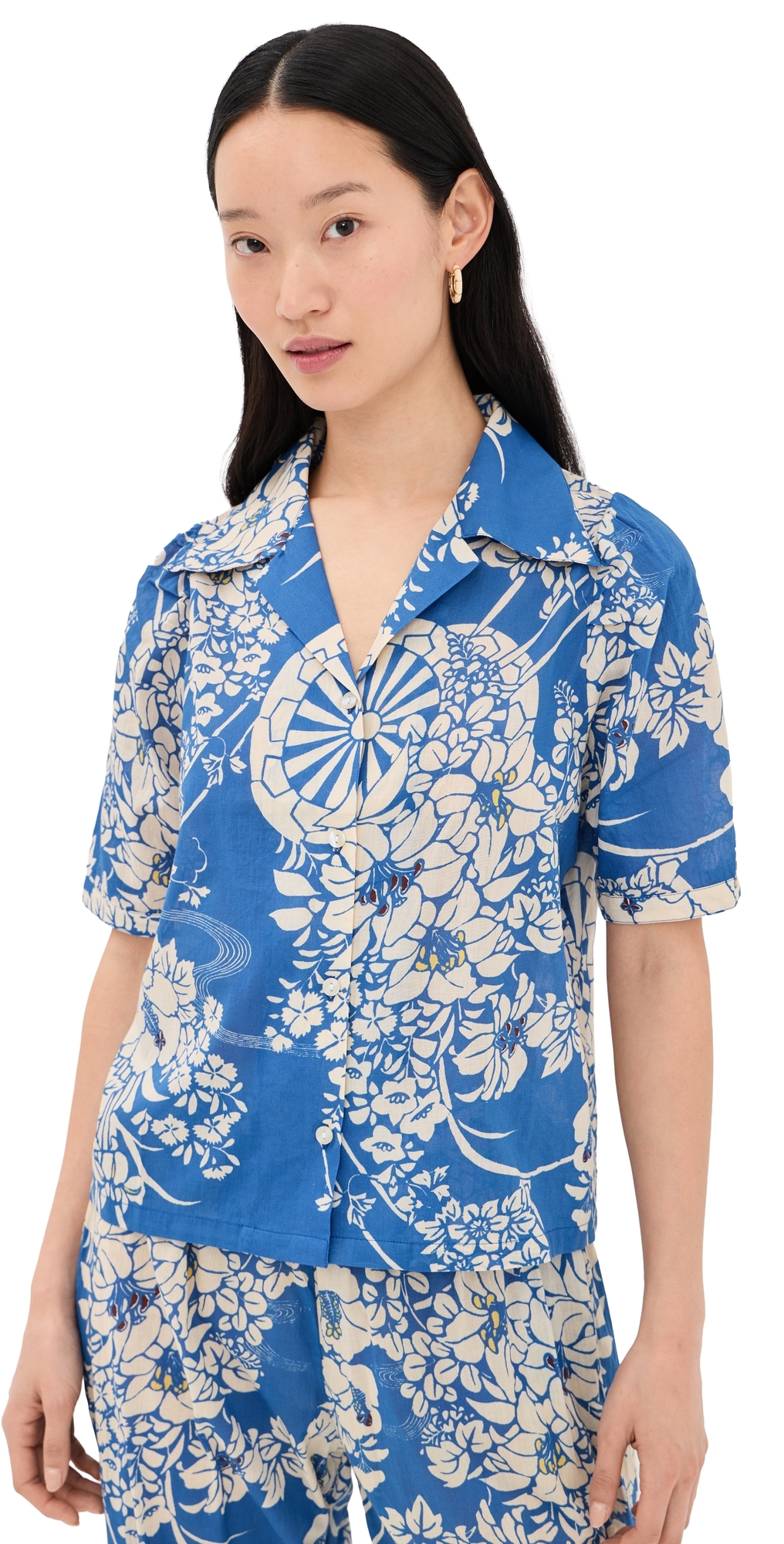 Ophelia Royal Spoke Shirt Medium Blue