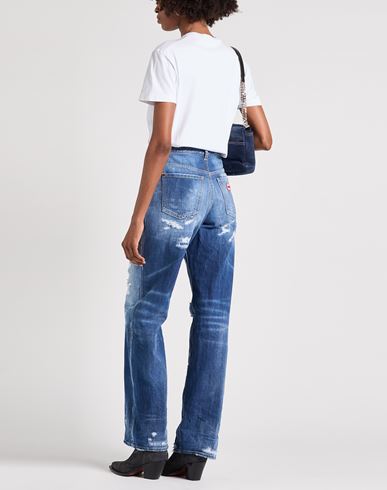 Woman Jeans Blue Size 6 Cotton