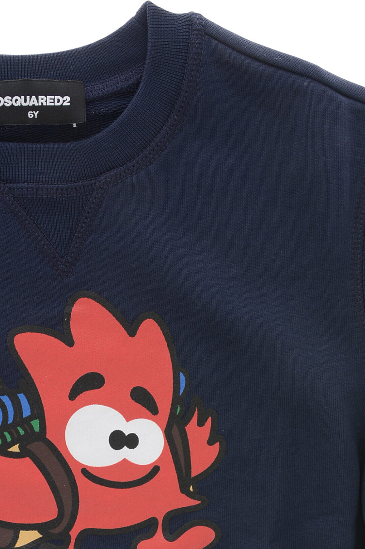 Boys Blue Graphic Sweatshirt