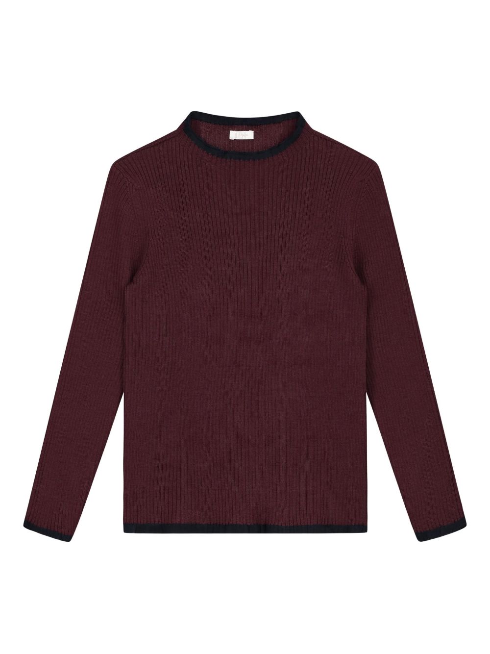 Ribbed-knit sweater - Red