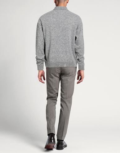 Man Sweater Grey Size 36 Baby alpaca wool, Polyamide, Virgin Wool