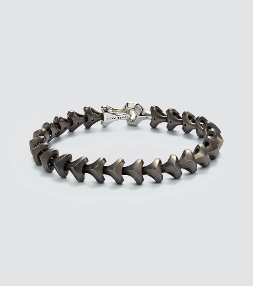 Armory® sterling silver and titanium bracelet