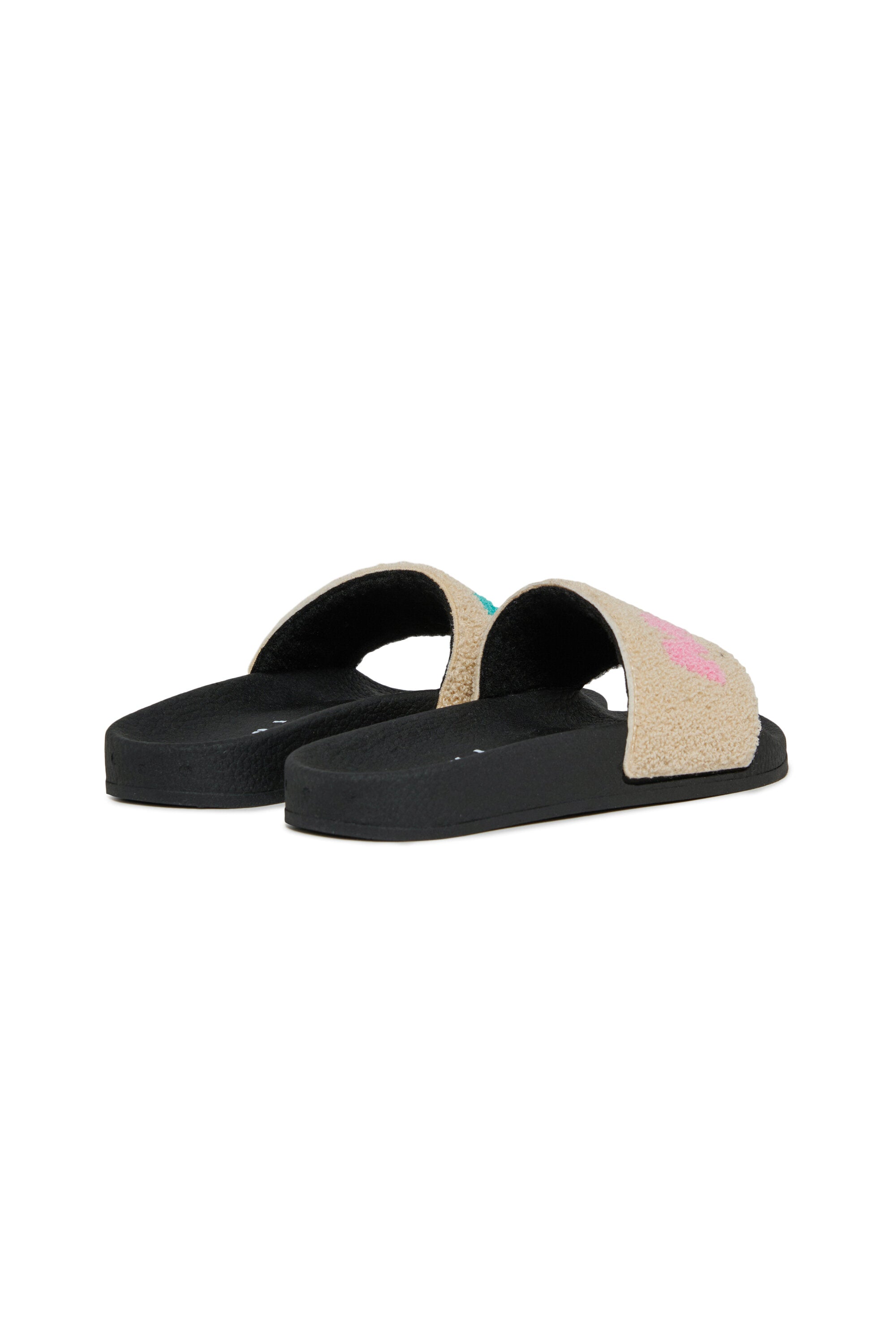 For Kids - Ciabatte slide con logo - Beige