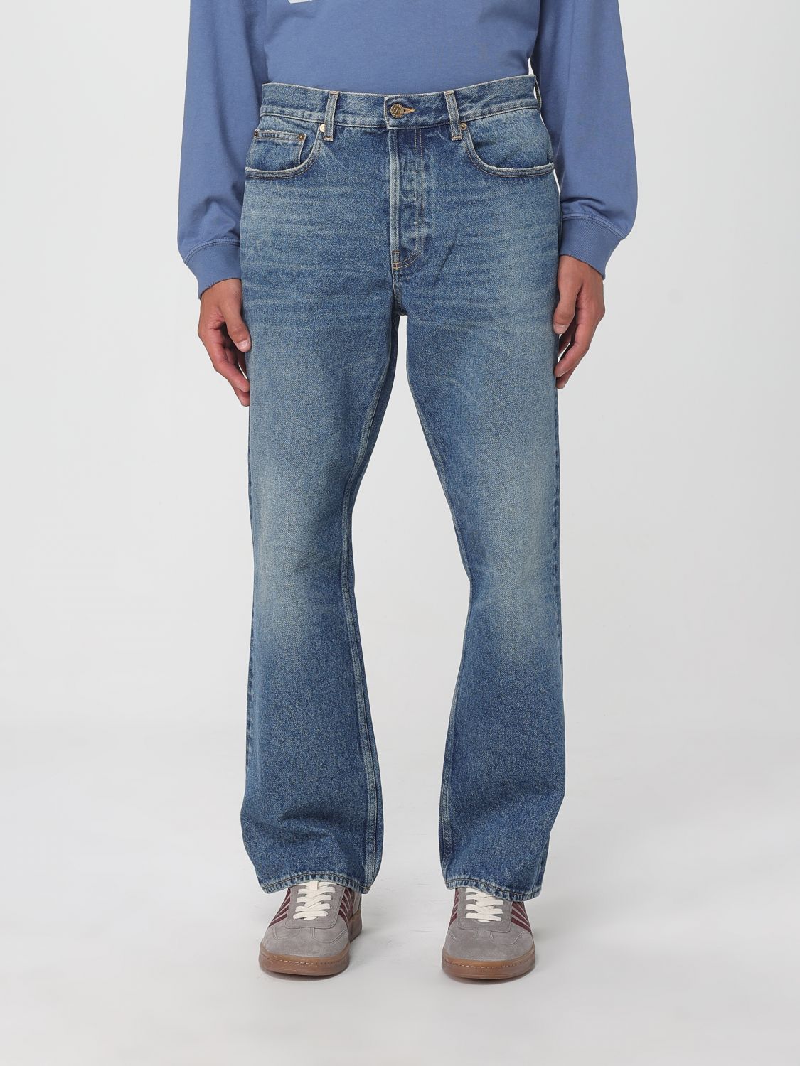 Flared Denim Jeans — Blue
