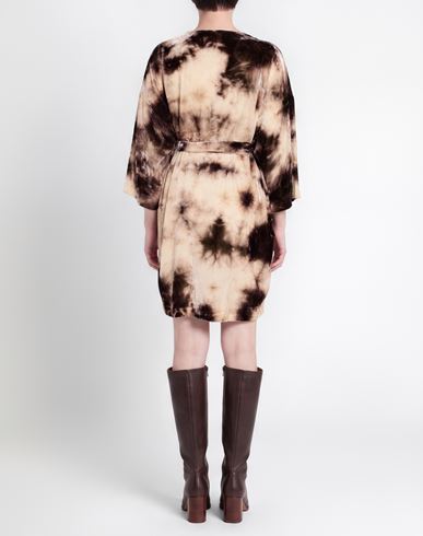 Woman Mini dress Beige Size S Viscose, Polyamide