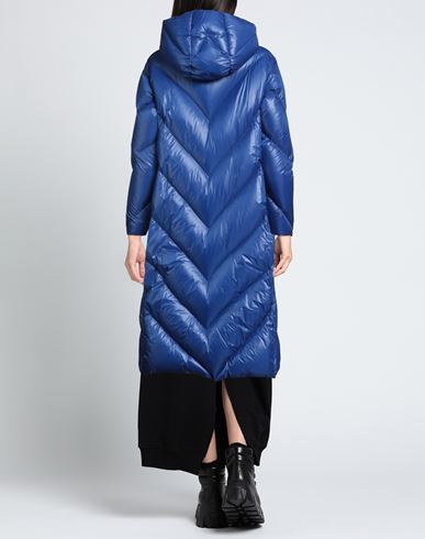 Woman Puffer Bright blue Size 2 Polyester
