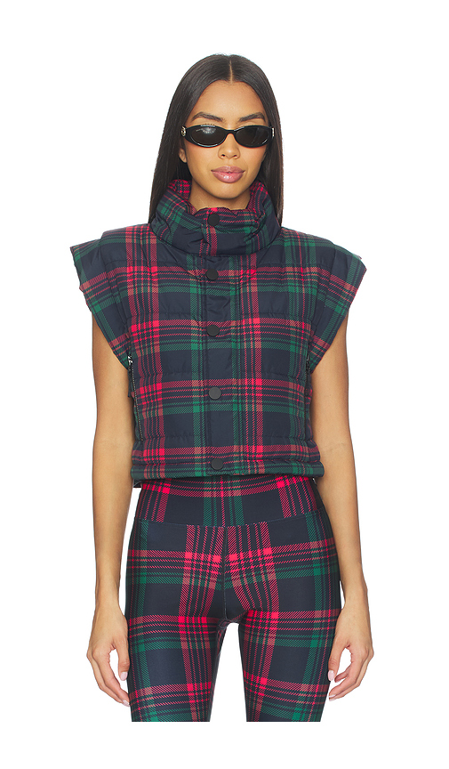 BEACH RIOT Canyon Puffer Vest in Green. - L also in XS