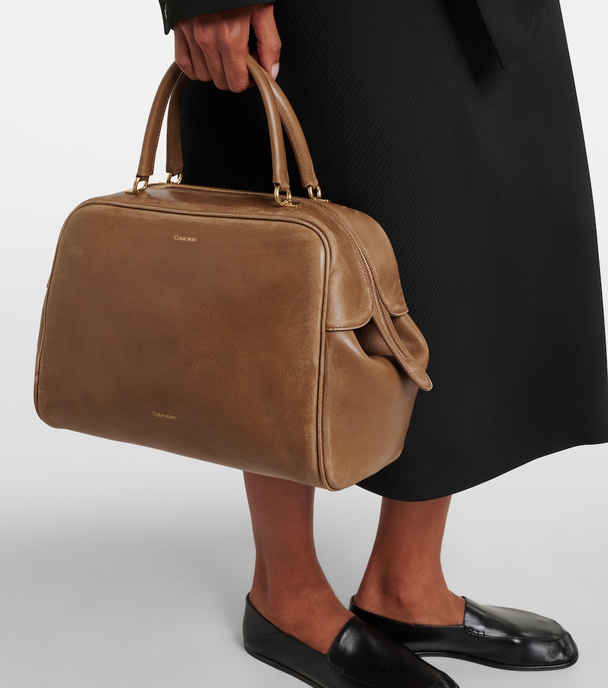 America Medium leather bowling bag