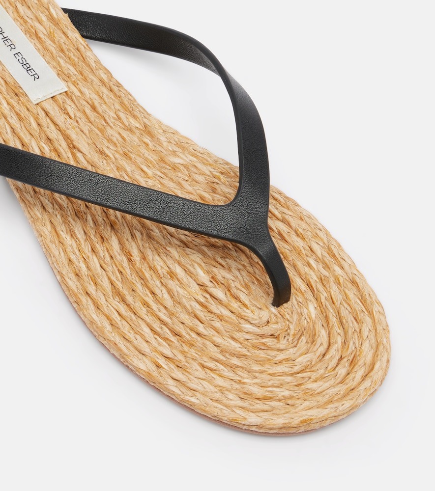 Palma leather thong sandals