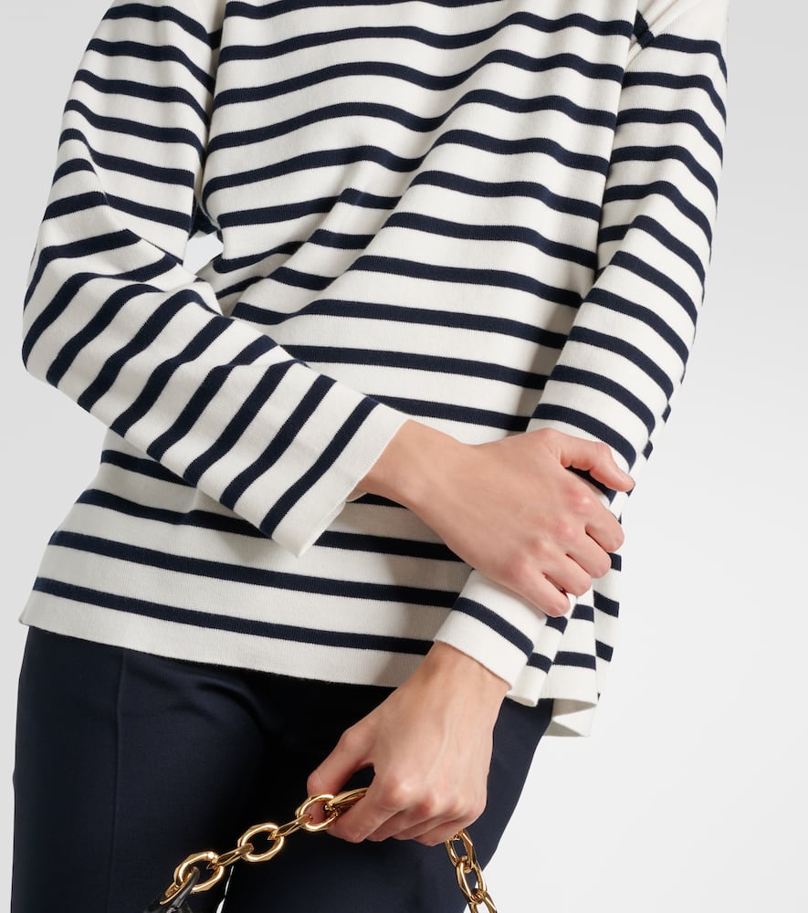 Embroidered cotton sweater
