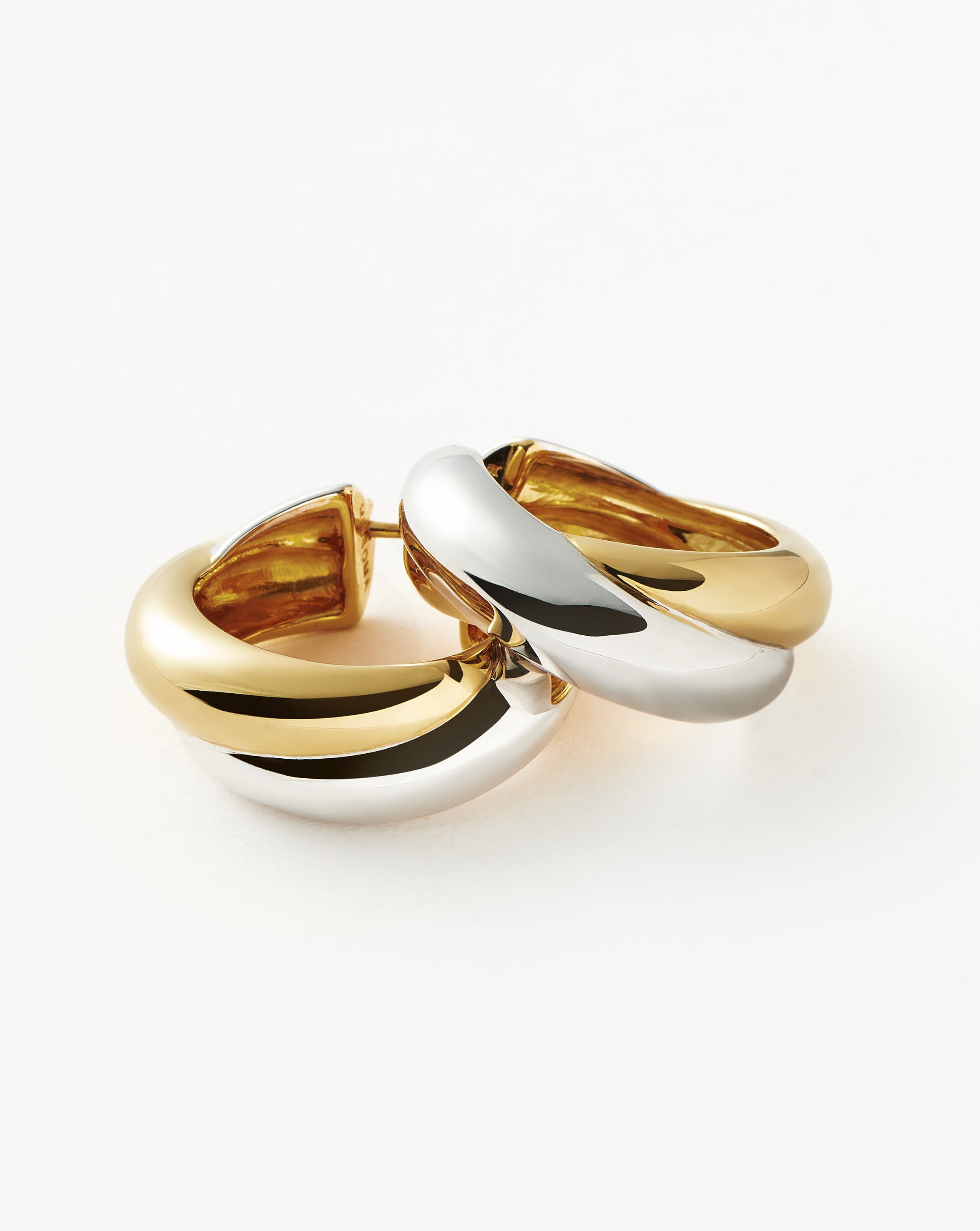 Lucy Williams Chunky Entwine Hoop Earrings