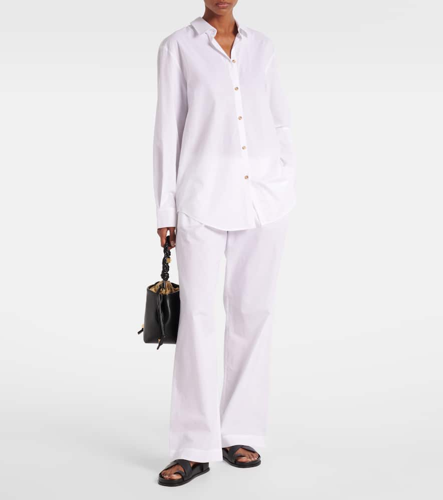 Rosa cotton straight pants