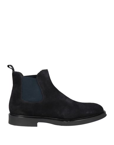 Man Ankle boots Midnight blue Size 12 Leather