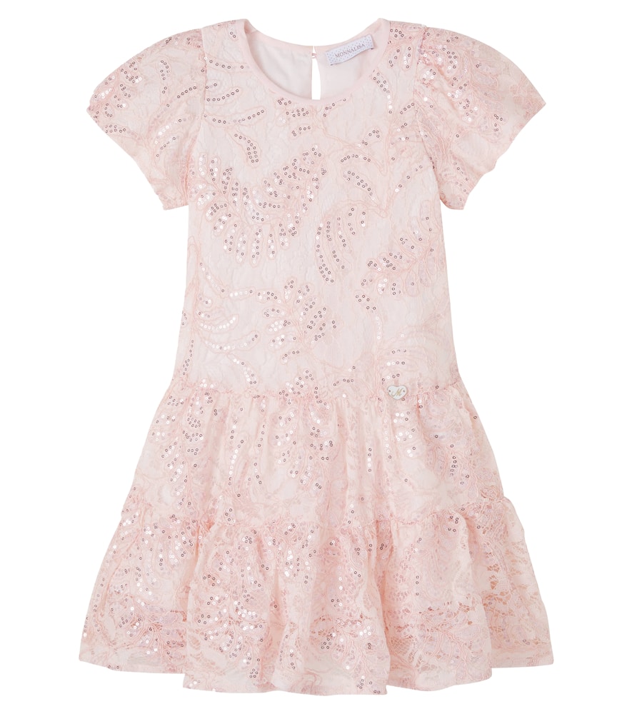 Sequined tiered dress