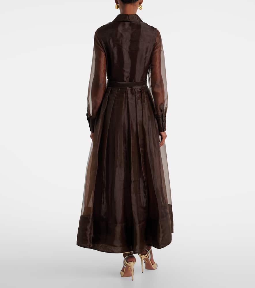 Montgomery organza shirt dress