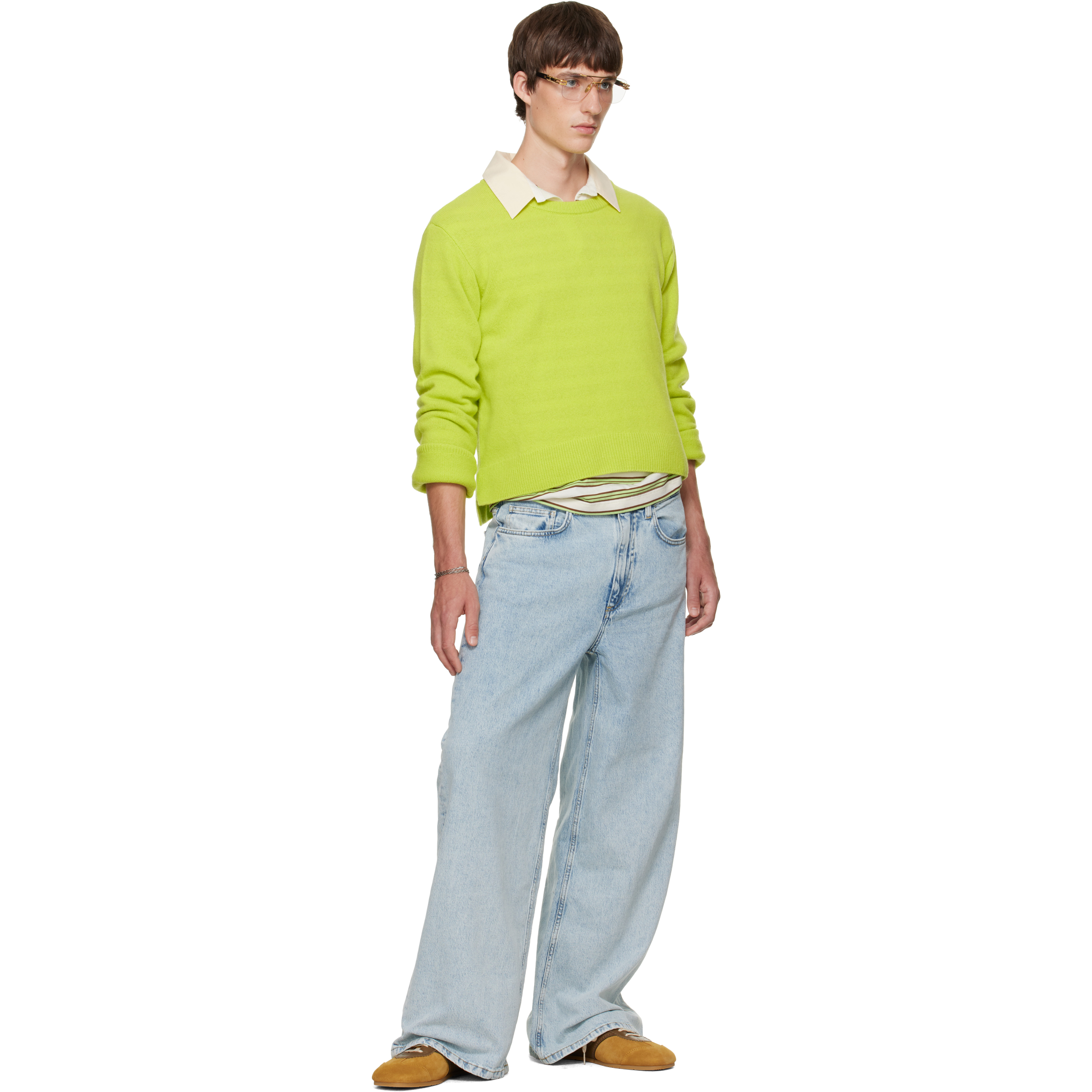 Blue Wide Jeans