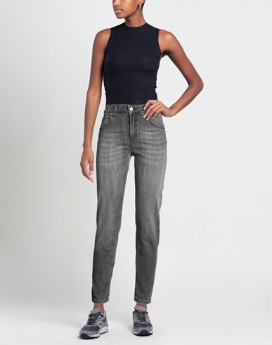 Woman Jeans Black Size XS Cotton, Elastic fibres