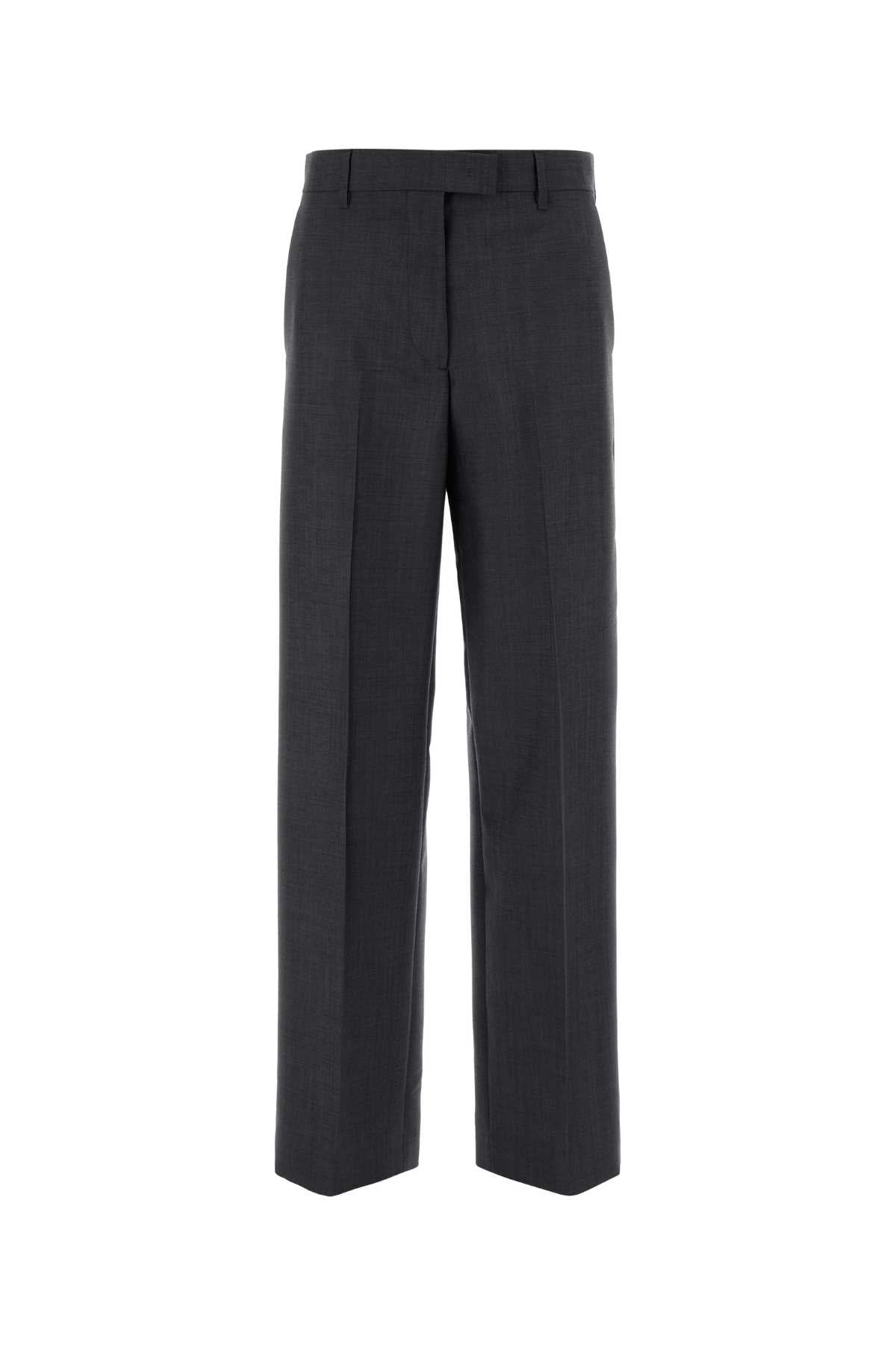 Mohair Blend Trousers — Gray