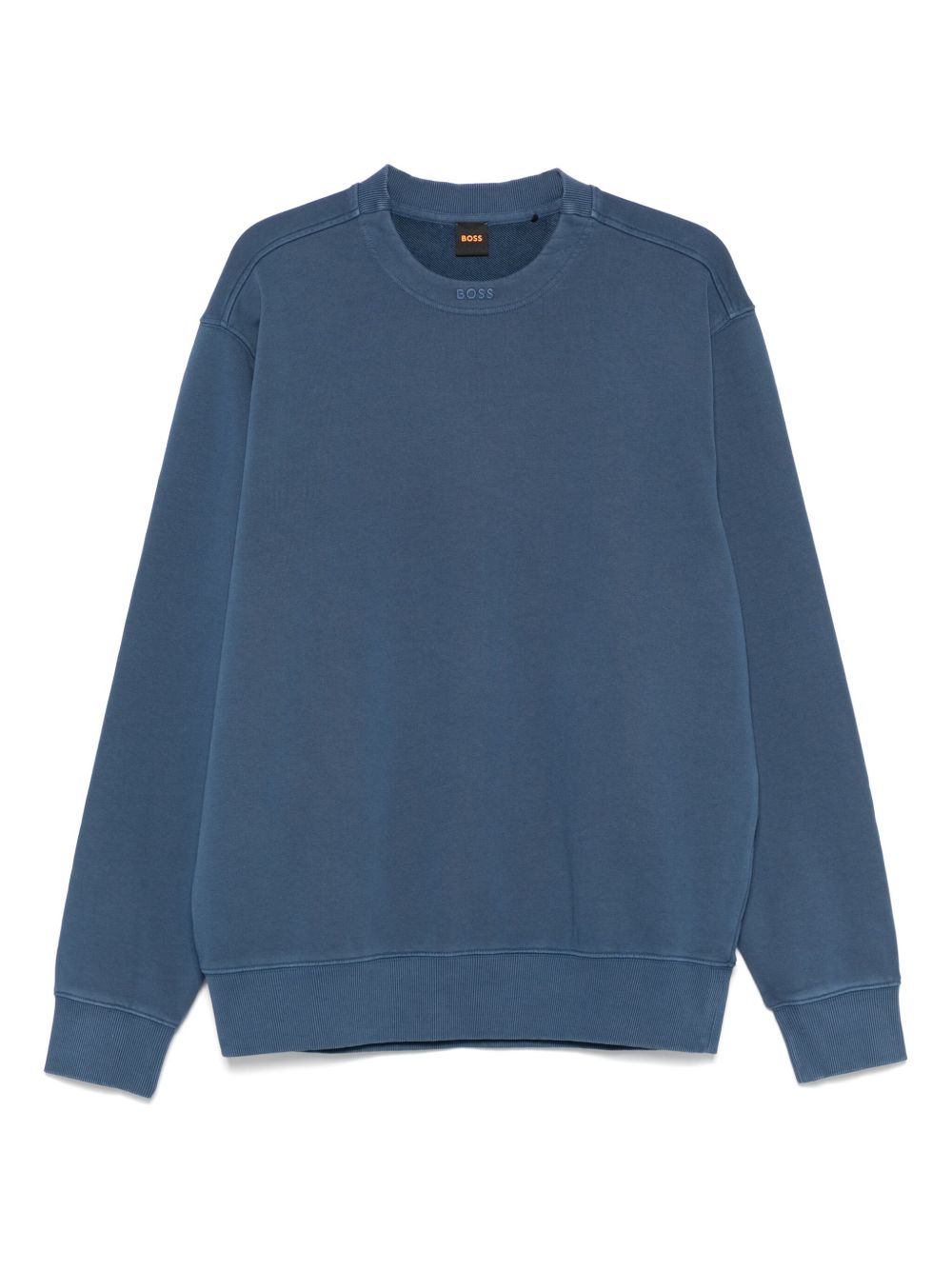 BOSS logo-embroidered sweatshirt - Blue