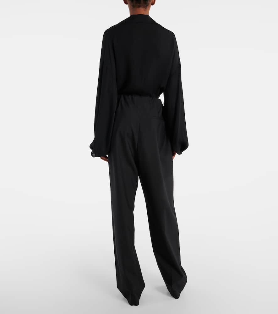 Trenton wool wide-leg pants
