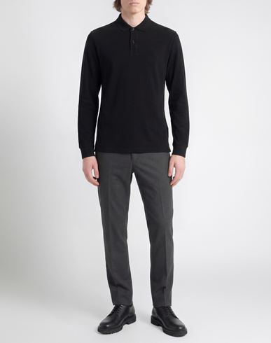 Man Polo shirt Black Size S Cotton