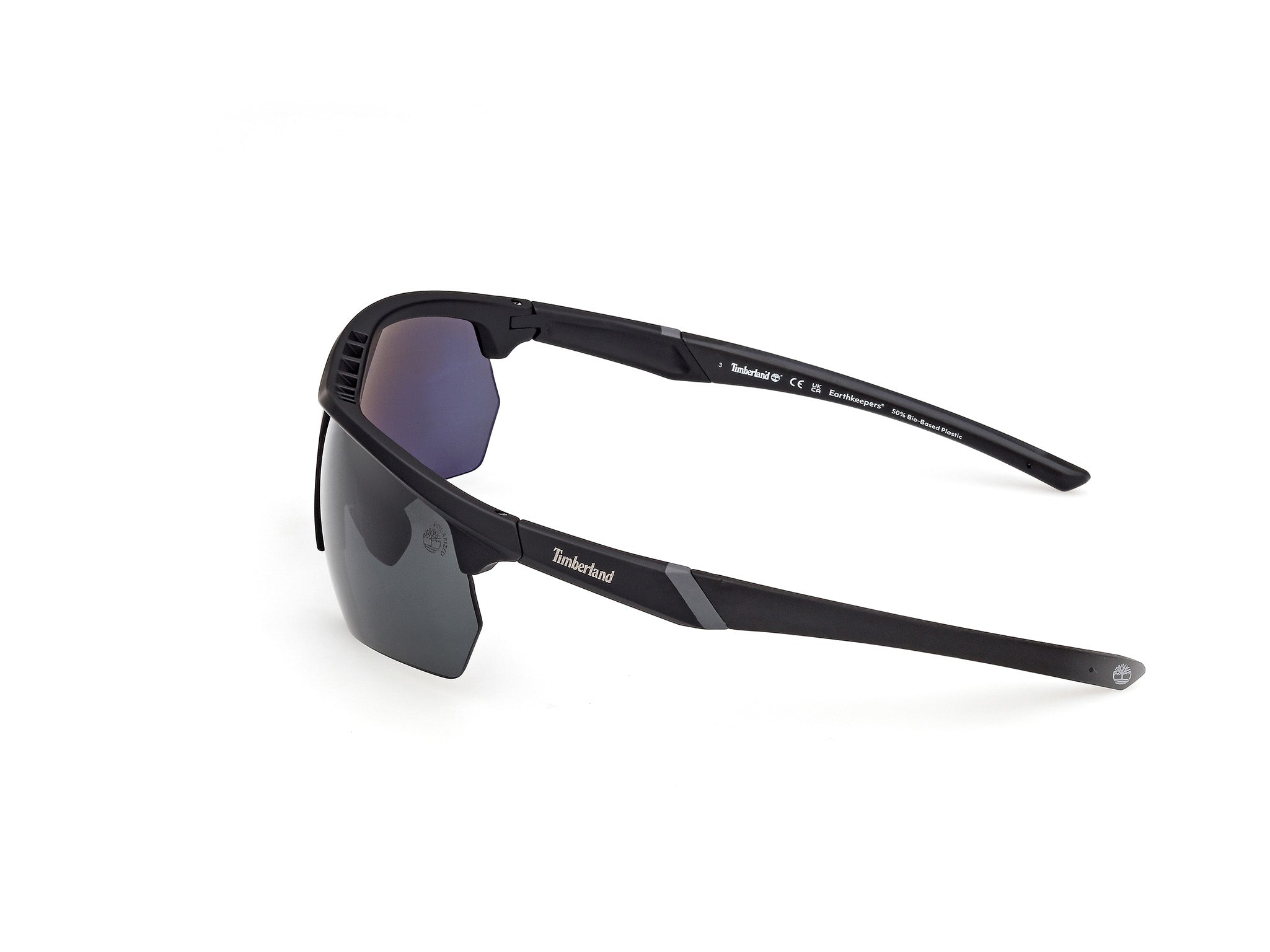 Timberland Hombre Timberland TB00056 02D Gafas de sol Inyectado Negro Fumar Cuadrada Polarizado