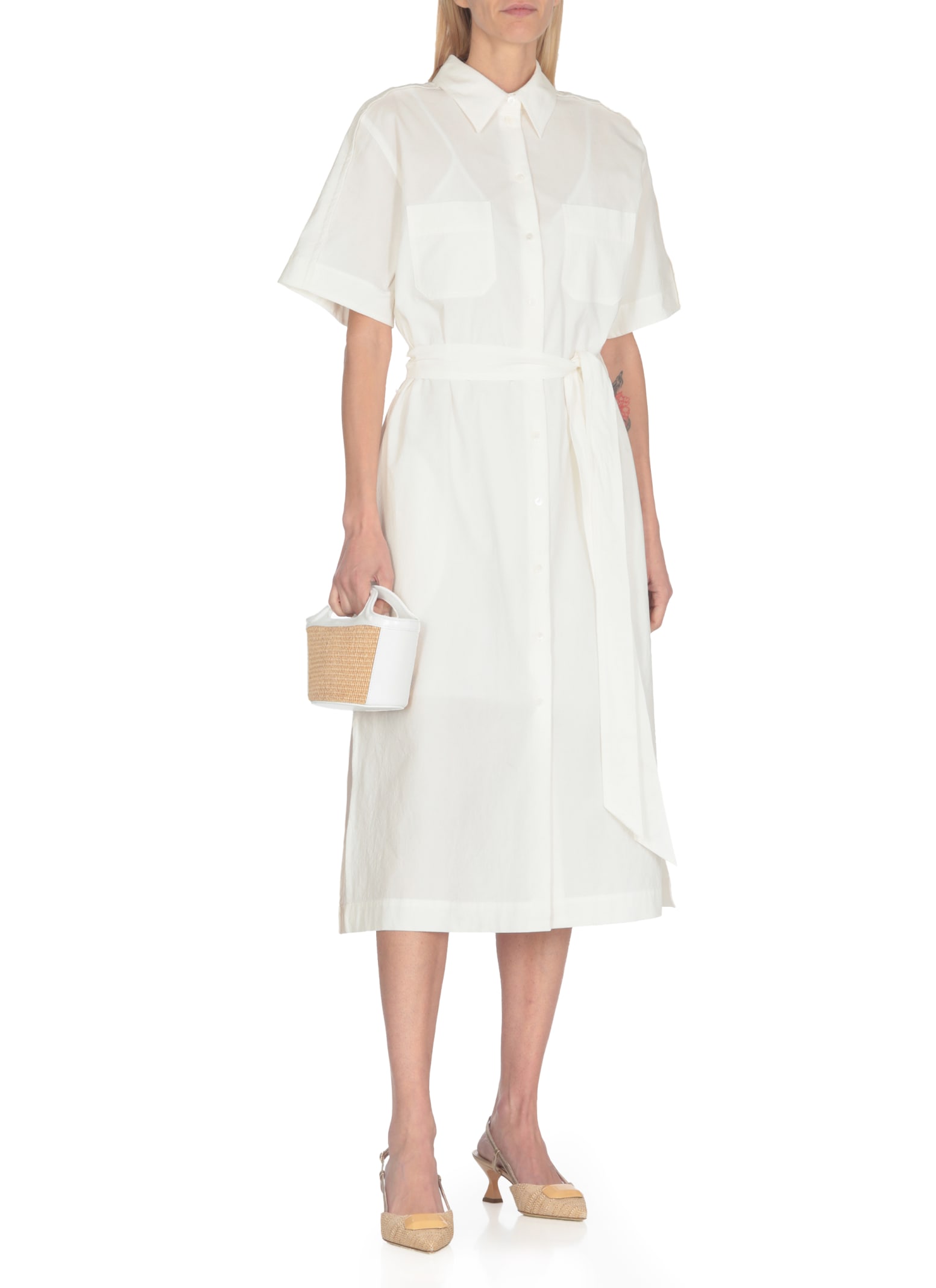 메종키츠네 여성 Chemisier Dress MW01603WC0033P100