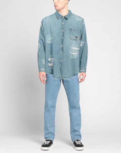 Man Denim shirt Blue Size M Cotton