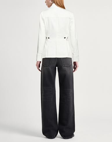 Woman Denim outerwear White Size 4 Cotton