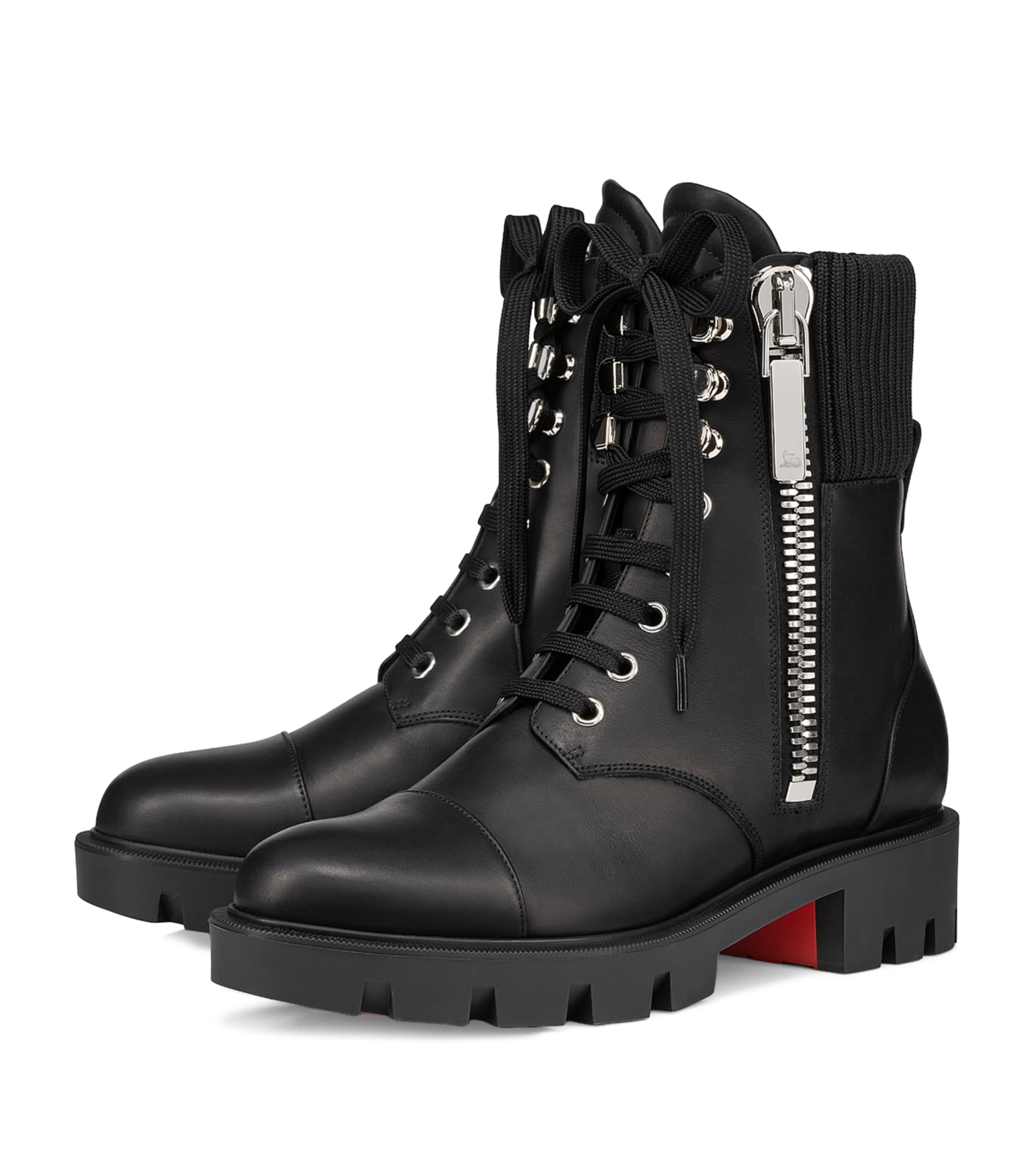 En Hiver Leather Biker Boots