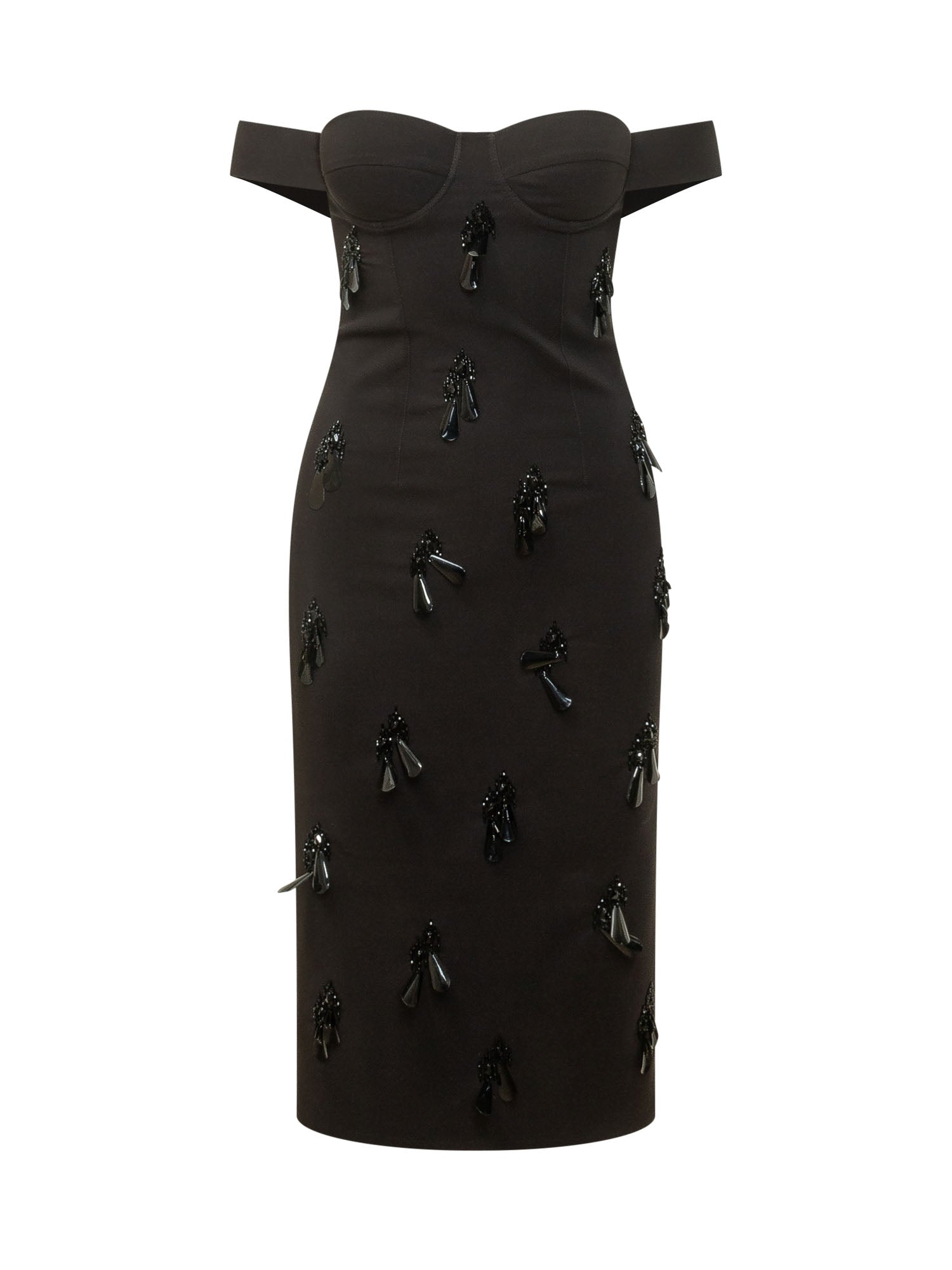 Elegant Mini Bustier Suit with Sparkling Accents
