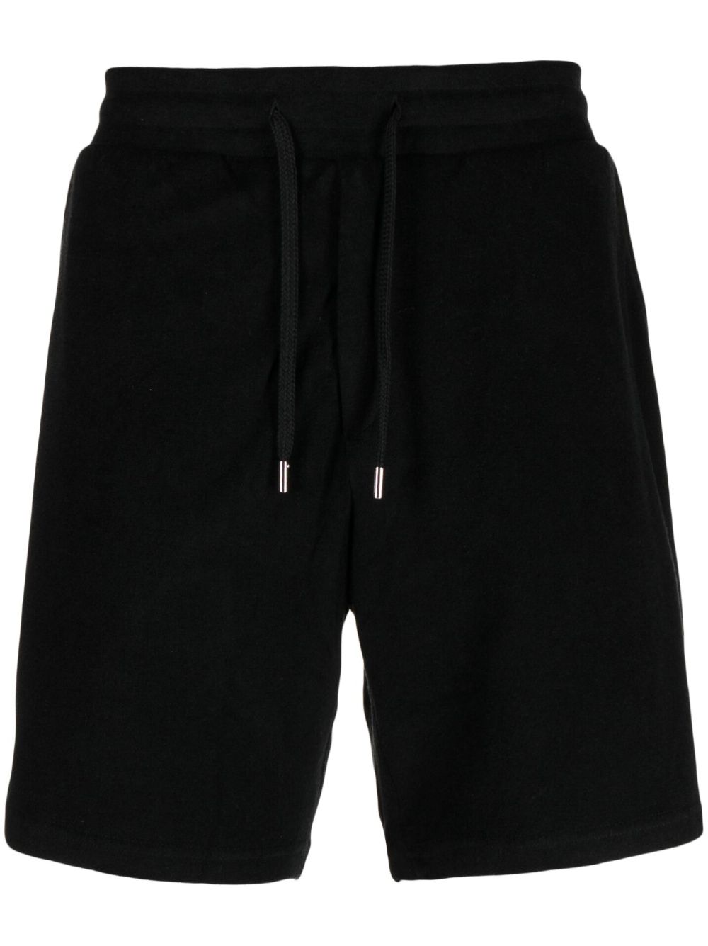 Drawstring-waist shorts - Black