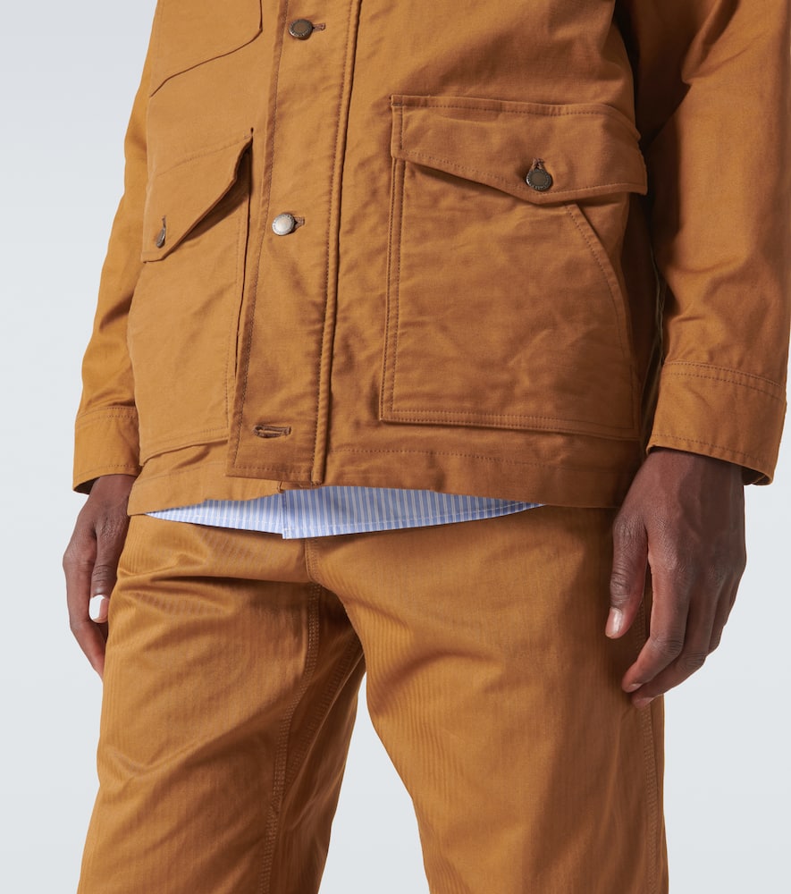 Comme des Garçons Homme Corduroy-trimmed cotton jacket