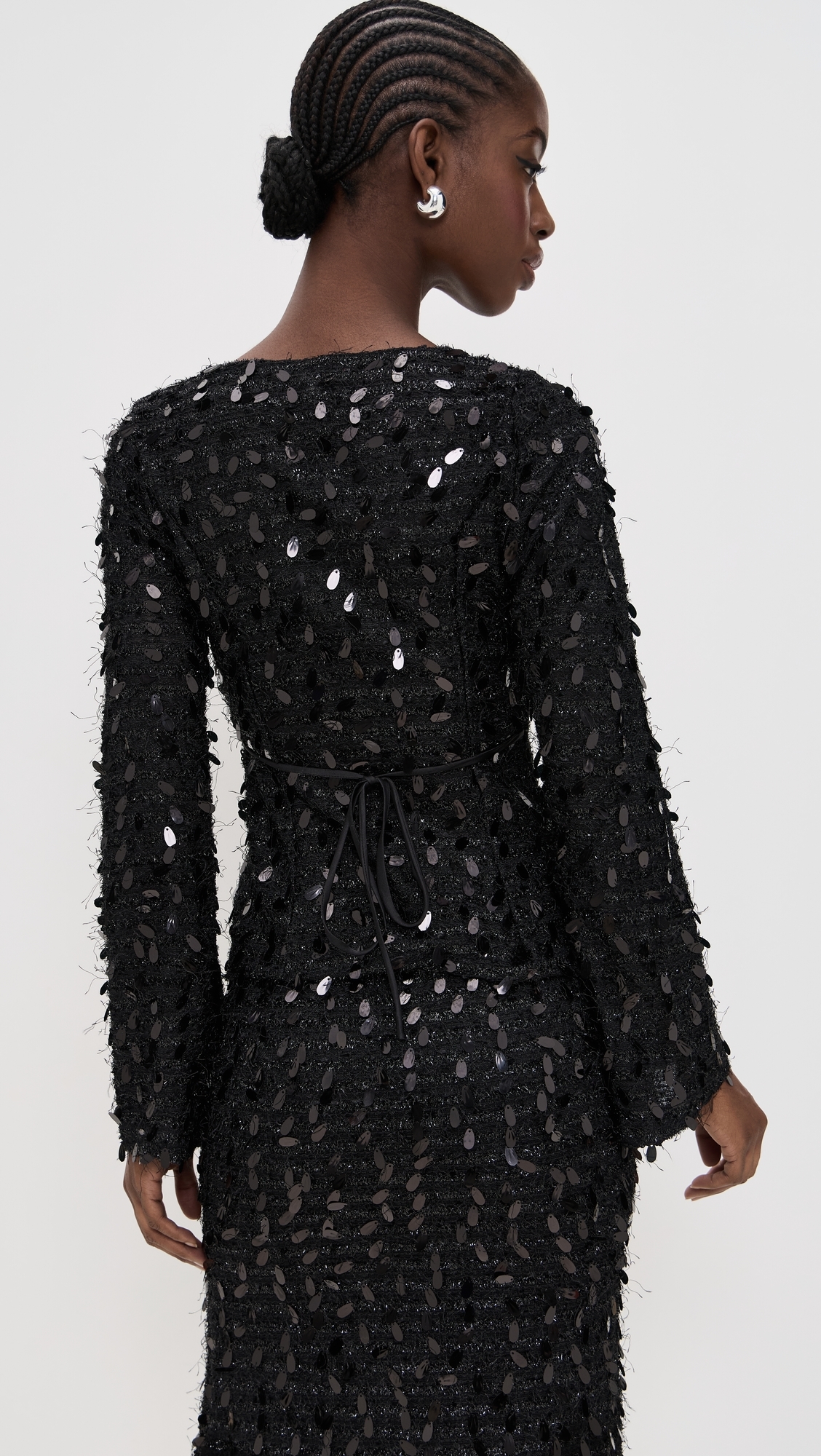 Sequin Blouse Black