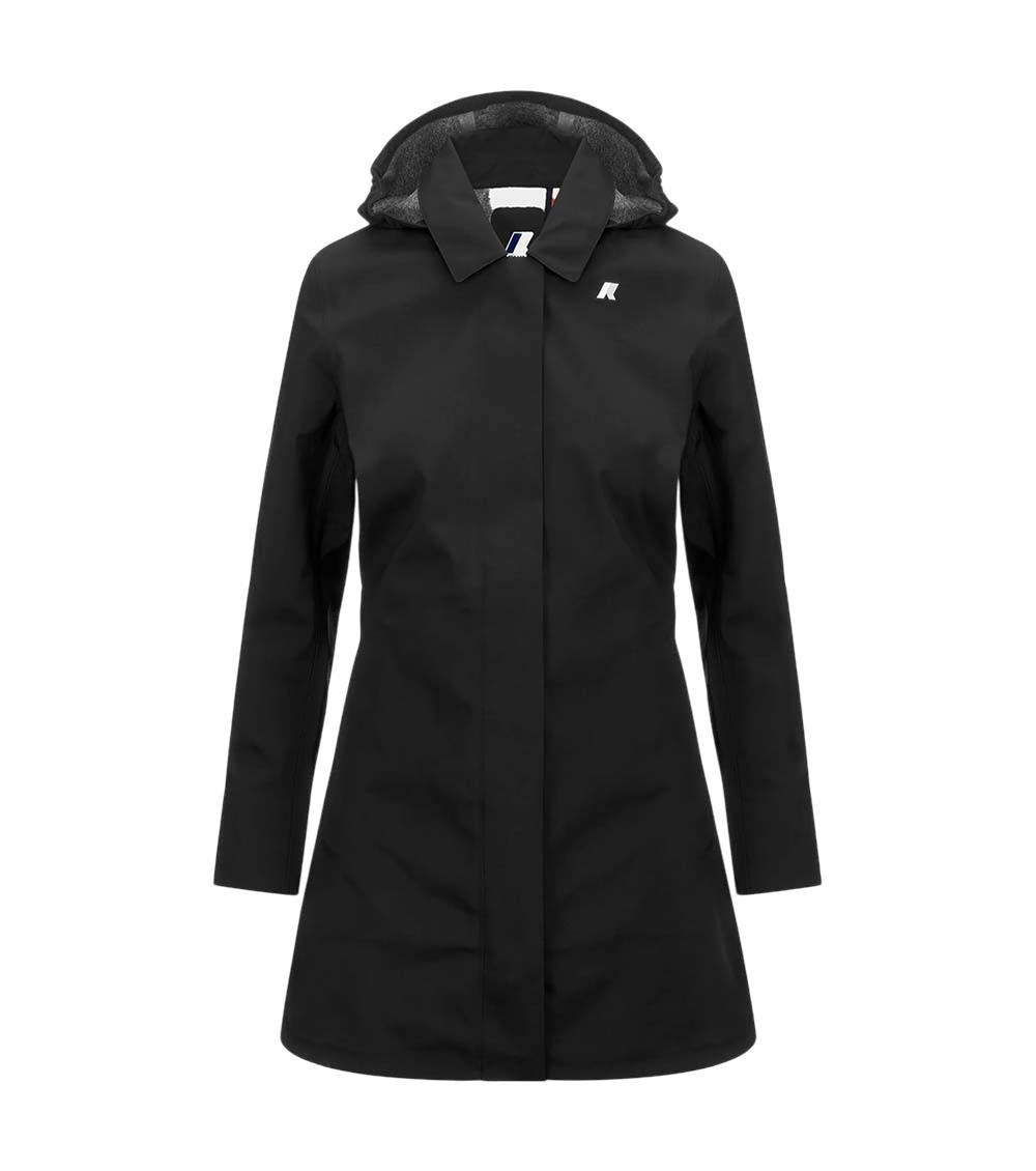 Black Shirt Collar Hood Jacket